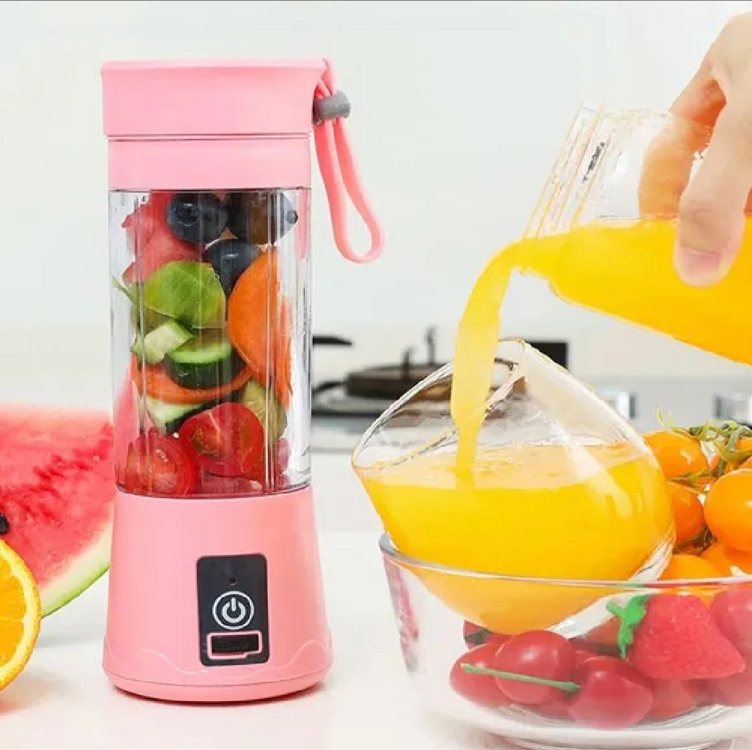 Rechargeable Juicer Blender 6 Blades 380ml | Portable Juicer Cup & Smoothie Maker
