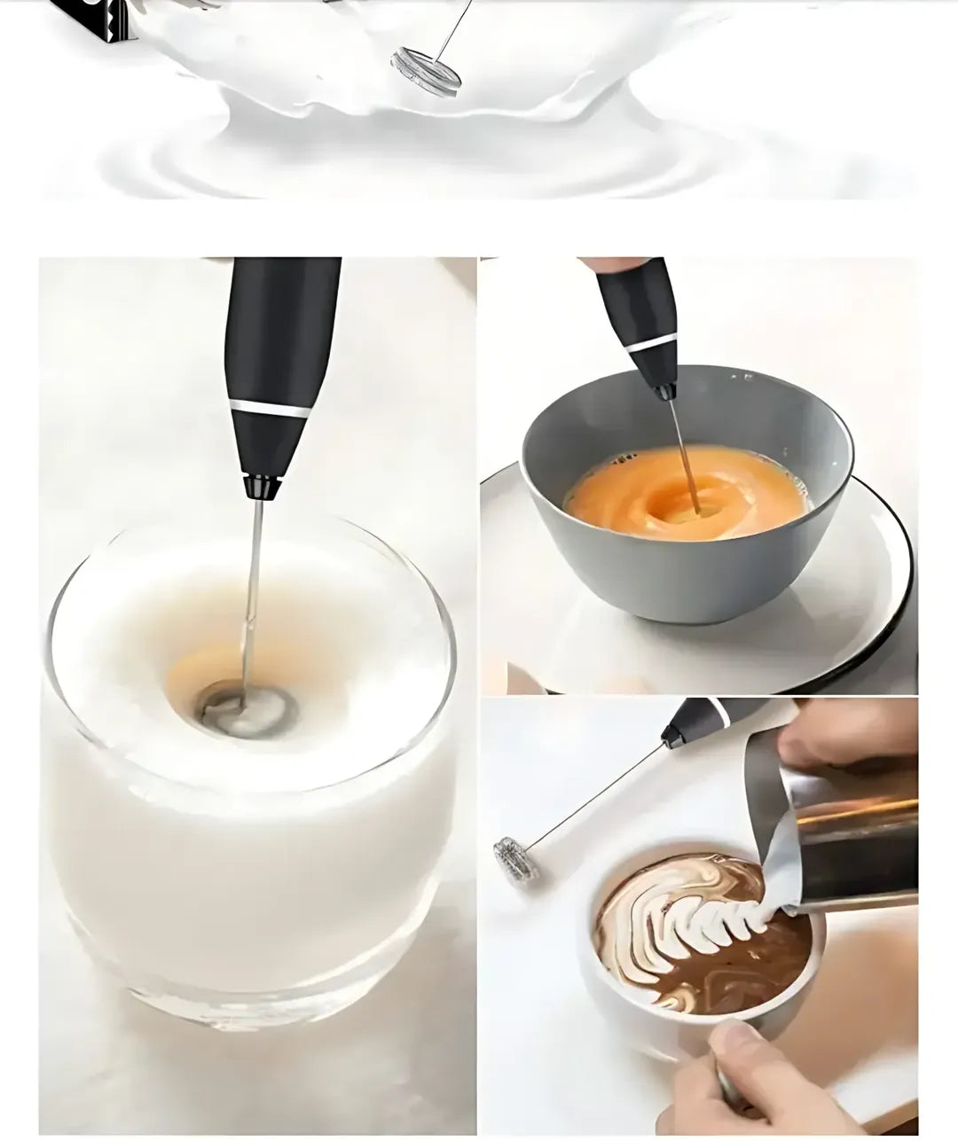 2 In 1 Coffee Egg Beater Rechargeable