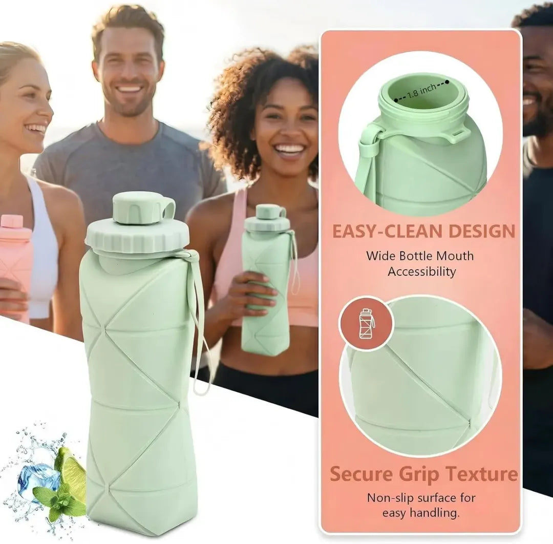 Collapsible Silicone Water Bottle