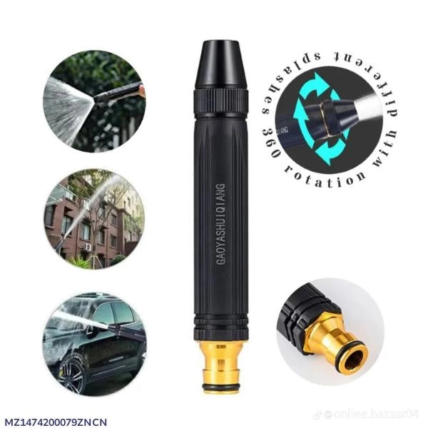 Adjustable High Pressure Squirt Water Gun, Aluminium Alloy Spray Nozzle, Spray Sprinkler High Pressure Direct Spray Garden Hose, Sprinkler System Pressure Washer,Car Wash Watering Gun Cleaning Tool