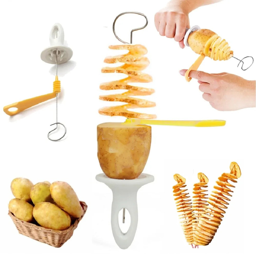 Whirlwind Potato Spiral Cutter Potato Tower Making Machine Vegetable Slicer