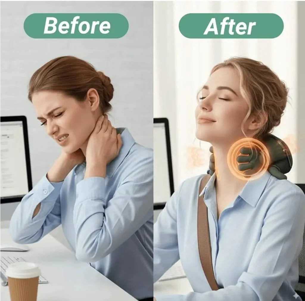 Rechargeable Hand Shape Shoulder and Neck Massager for Pain Relief
