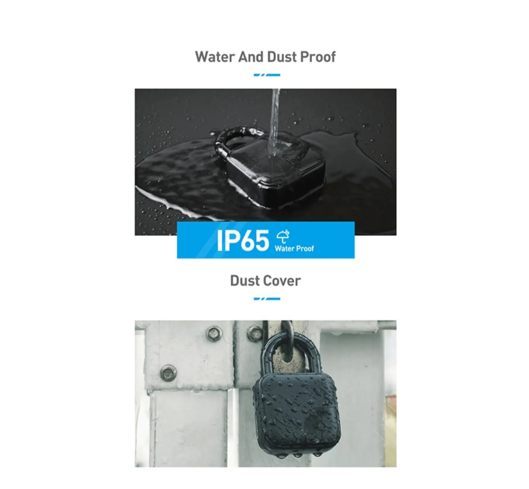 Smart Fingerprint Padlock | Keyless USB Charging Smart Lock
