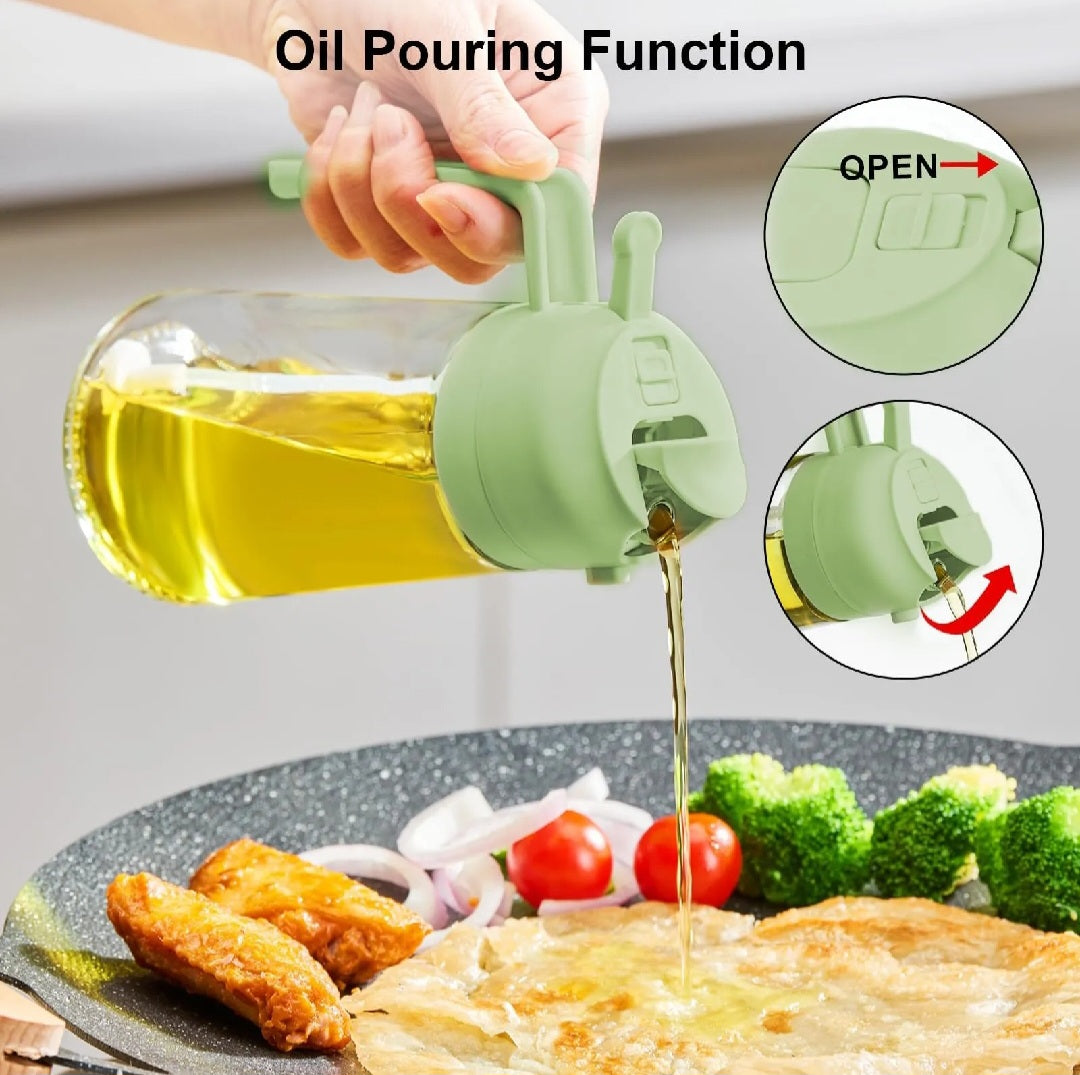2 in 1 Oil Sprayer & Dispenser Bottle