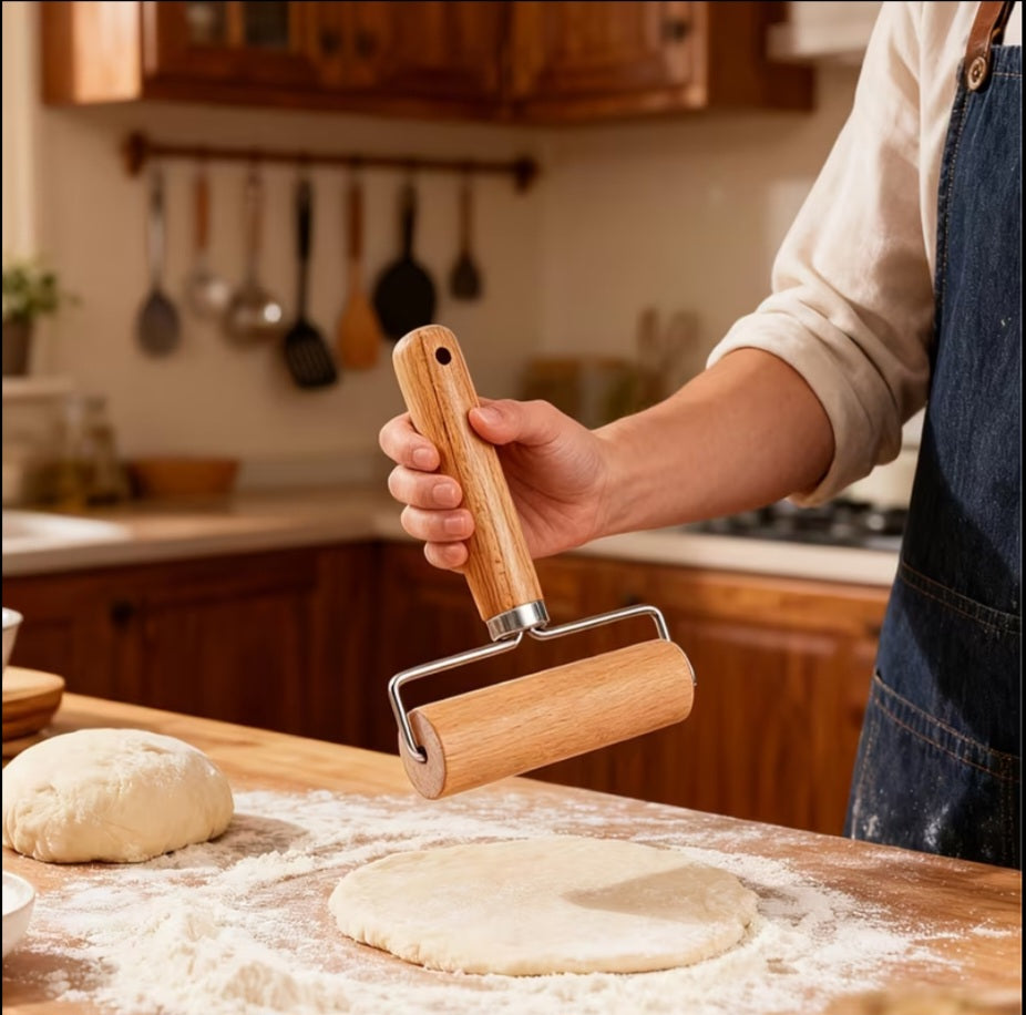 Pure Wooden Rolling Pin for Fast Rolling
