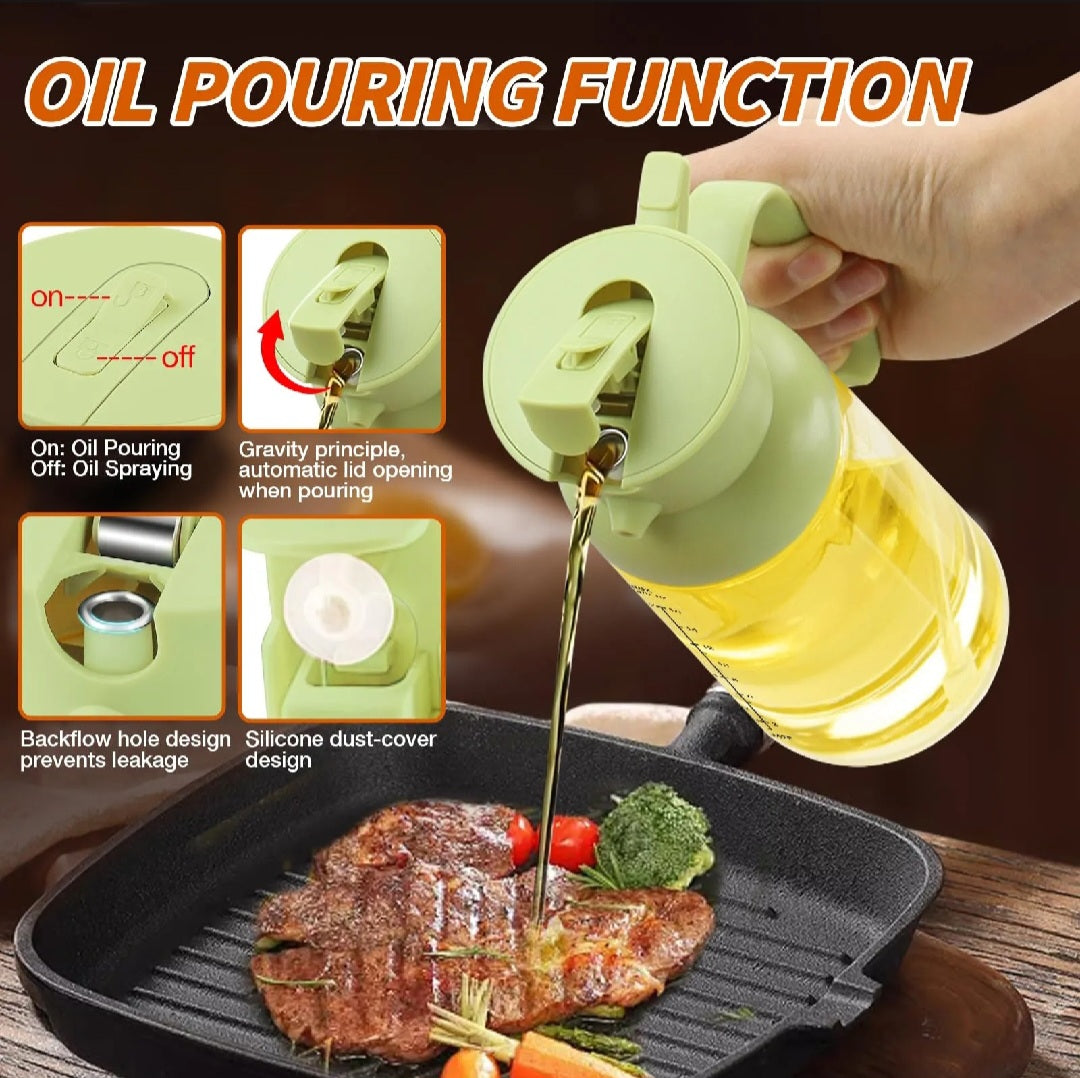 2 in 1 Oil Sprayer & Dispenser Bottle
