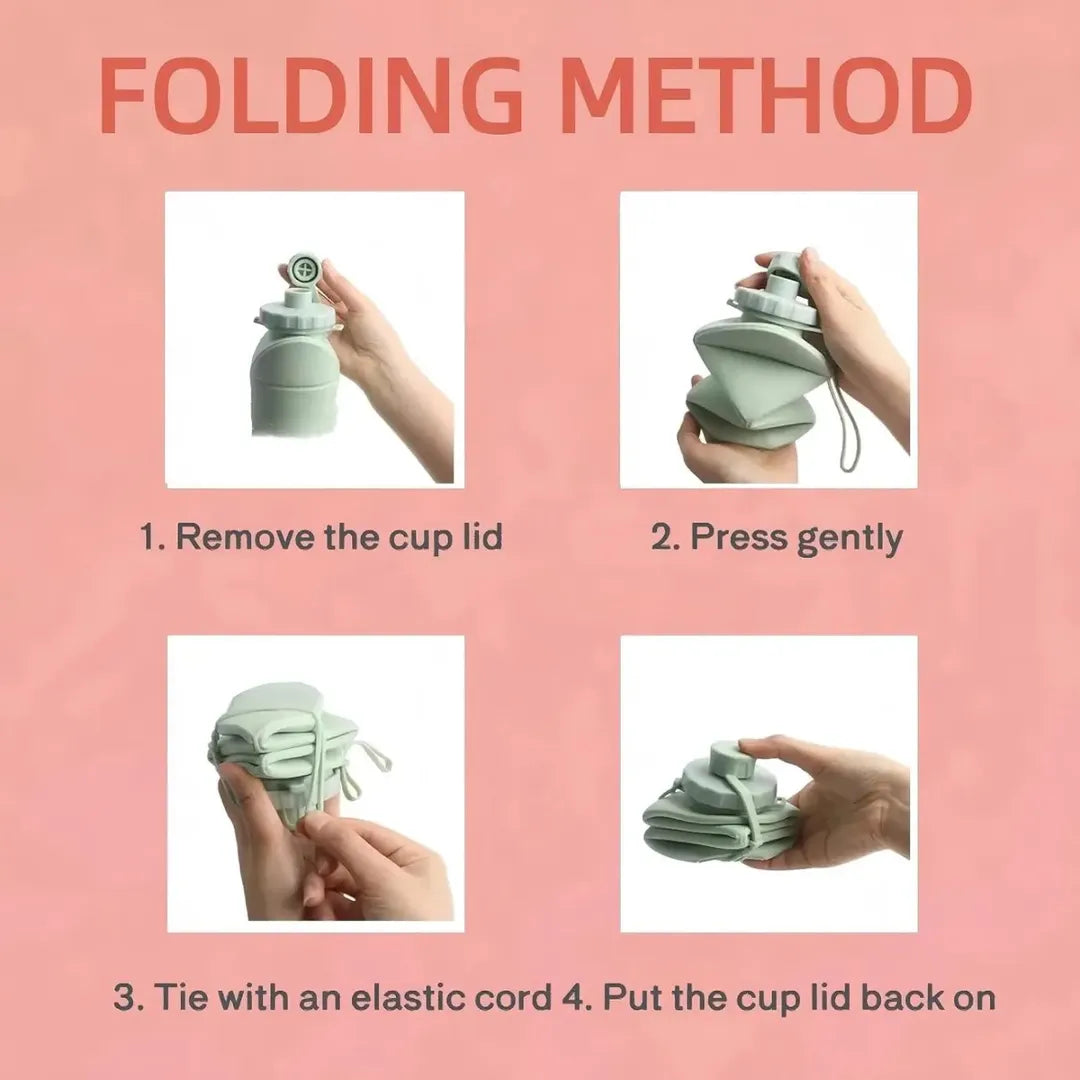 Collapsible Silicone Water Bottle