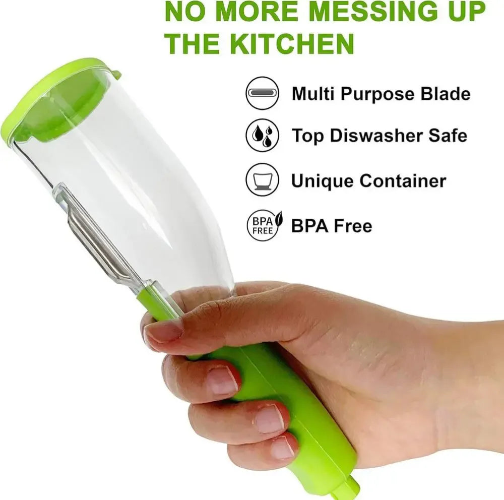 Fruit and Vegetable Peeler With Container
