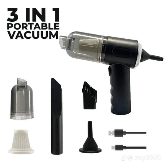 Portable Mini Wireless Car Vacuum Cleaner, Wet Dry Dual Use Handheld Auto Vacuum Cleaner