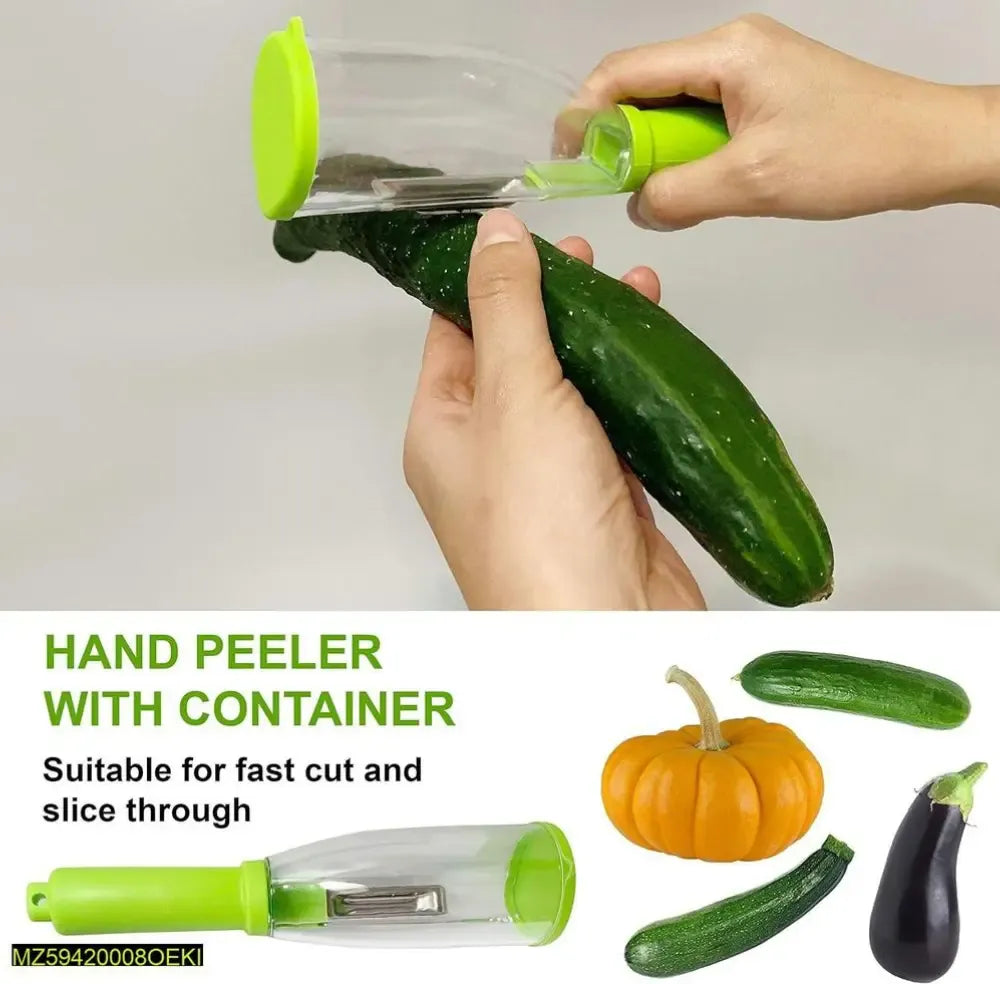 Fruit and Vegetable Peeler With Container