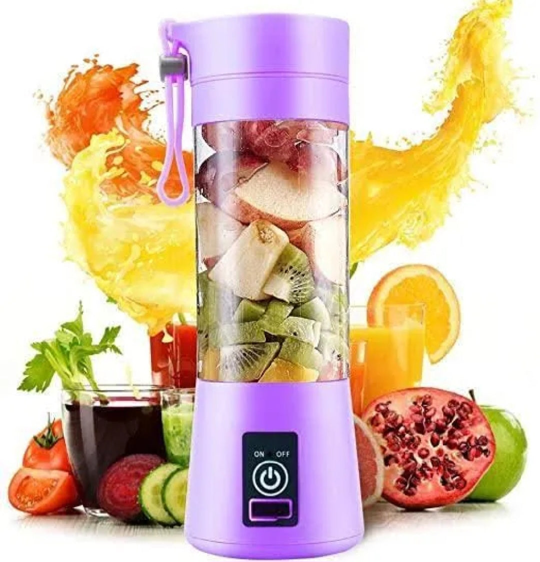 Rechargeable Juicer Blender 6 Blades 380ml | Portable Juicer Cup & Smoothie Maker