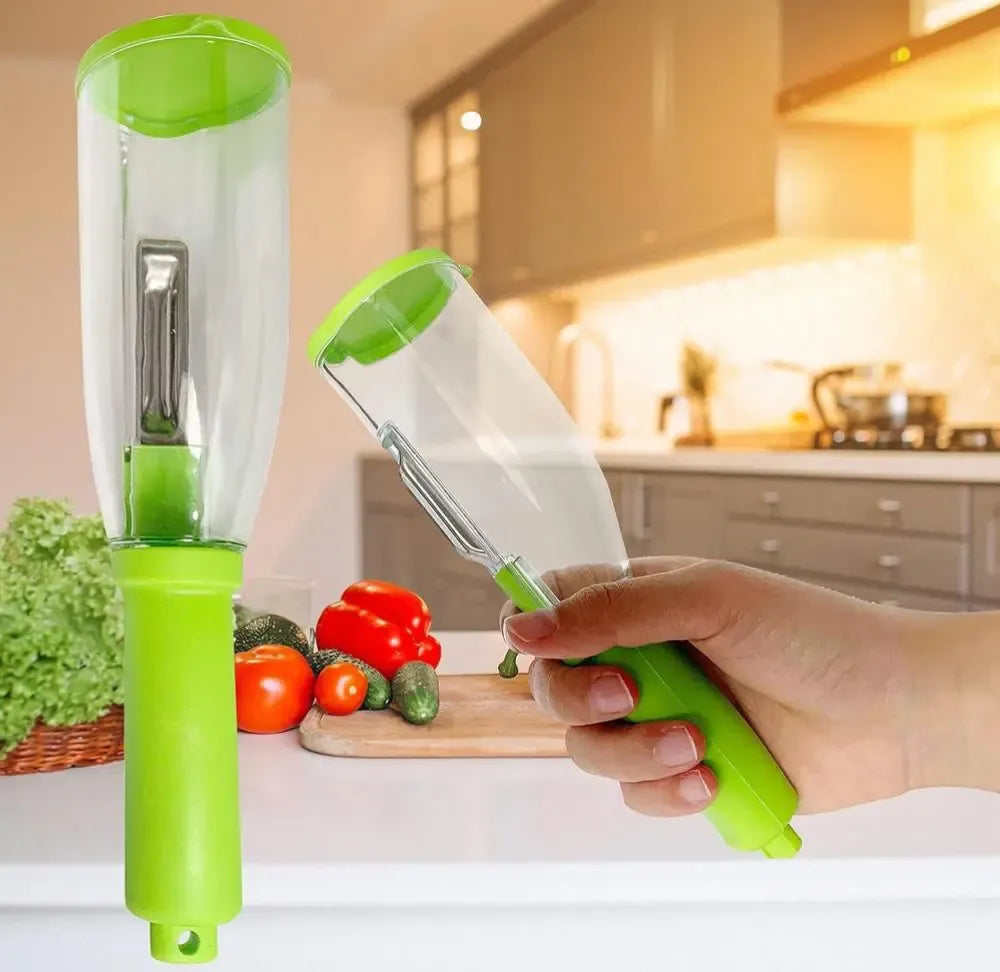 Fruit and Vegetable Peeler With Container