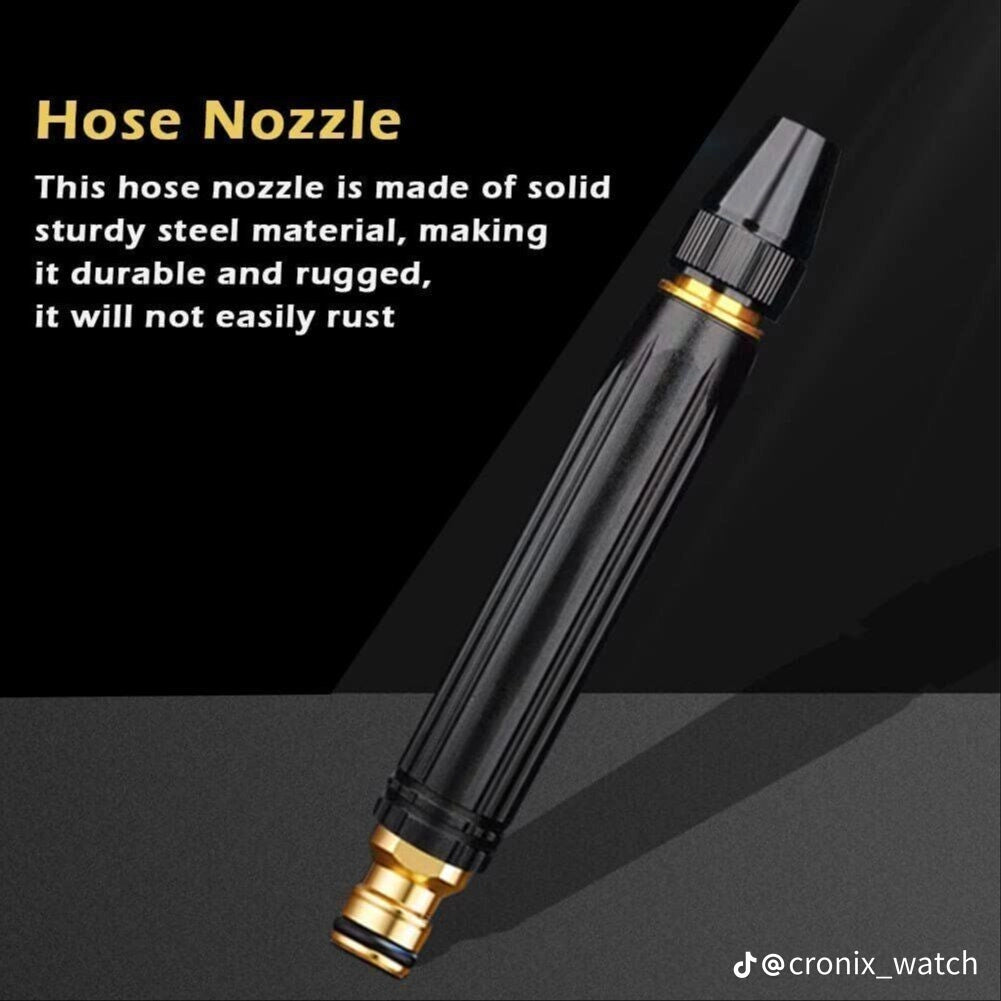 Adjustable High Pressure Squirt Water Gun, Aluminium Alloy Spray Nozzle, Spray Sprinkler High Pressure Direct Spray Garden Hose, Sprinkler System Pressure Washer,Car Wash Watering Gun Cleaning Tool