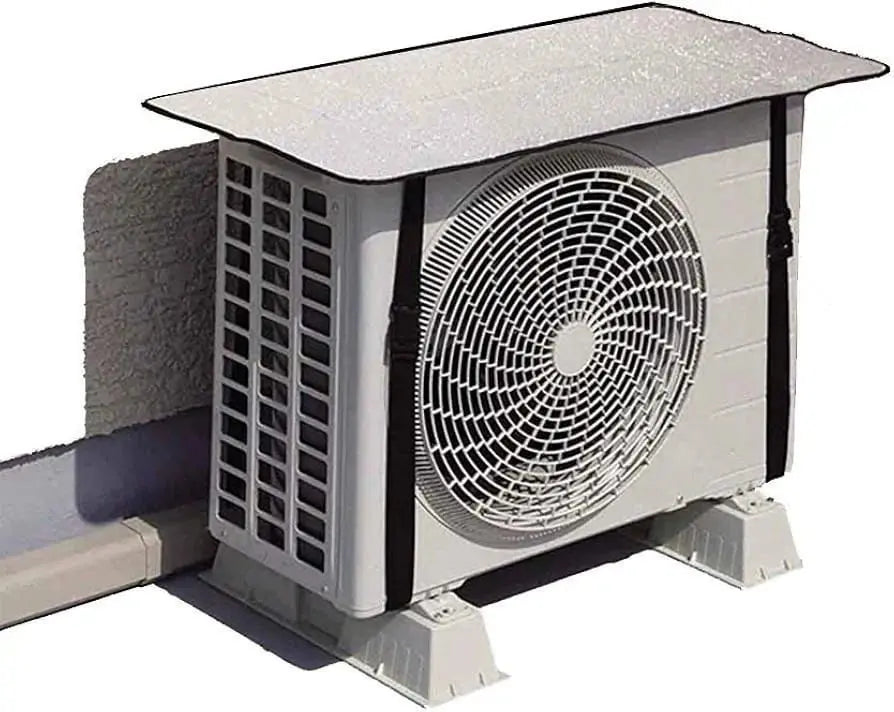 AC Outdoor Unit Protector Aluminium Cover With Straps